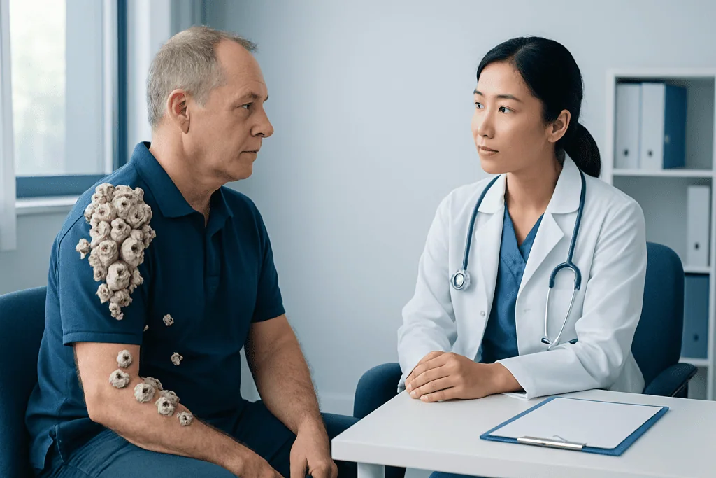 Medical conditions that can look like barnacles — barnacles on humans