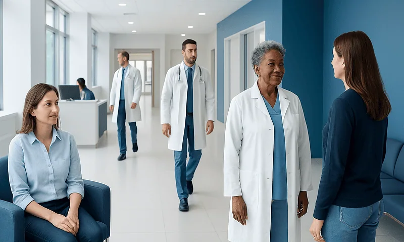 Are Cherries Good for You? A Doctor-Reviewed Answer 12 Healthcare professionals and patient in a hospital corridor at Acibadem Hospitals Group.
