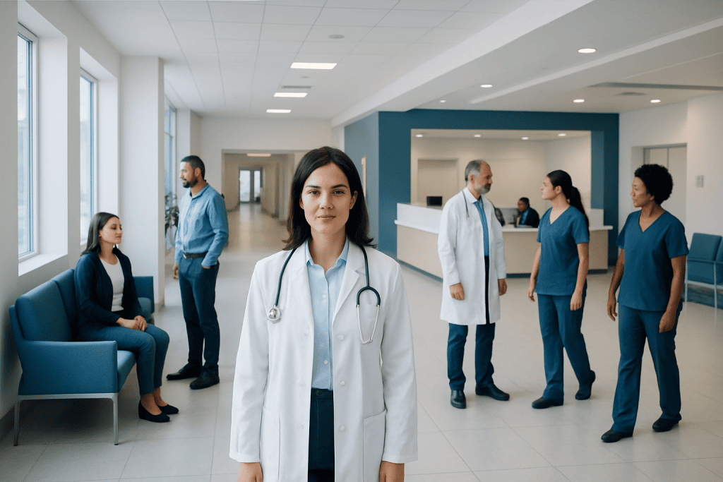Can You Eat Pomegranate Seeds? Causes, Explanations, and Next Steps 1 Healthcare professionals and patients in a modern hospital lobby.