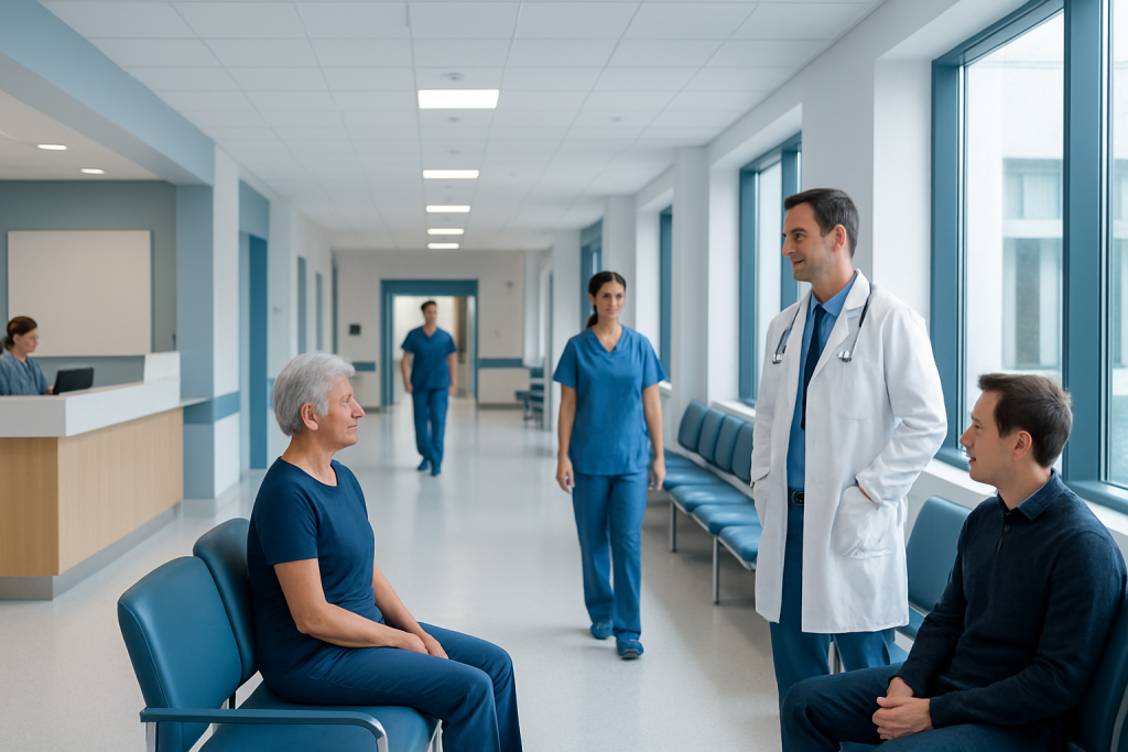 Can E Coli Kill You? A Doctor-Reviewed Answer 1 Doctor consulting with elderly patient in hospital corridor.