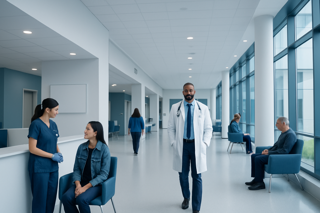 Can Dying Your Hair Kill Head Lice? Causes, Explanations, and Next Steps 1 Modern hospital corridor with medical staff and patients.