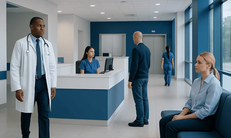 How to boost immune system quickly? A Doctor-Reviewed Answer 18 Modern hospital reception area with medical staff and patients.