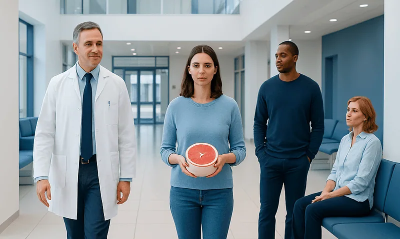 Grapefruit liver detox: A Complete Medical Guide for Patients 8 Medical professional explains grapefruit liver detox to patients in hospital.