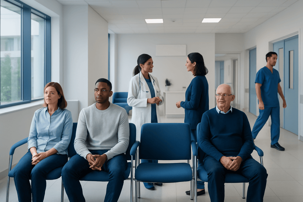 How Long Does Hep B Vaccine Last? Causes, Explanations, and Next Steps 1 Patients waiting in a hospital corridor with medical staff talking in the background.