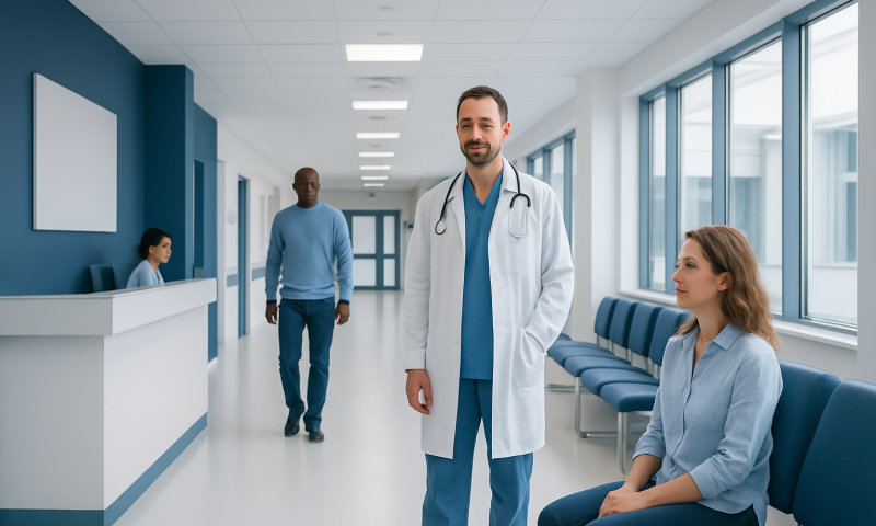 Caesar Salad Calories: What the Clinical Research Actually Says 7 Medical professionals and patient in a modern hospital corridor.