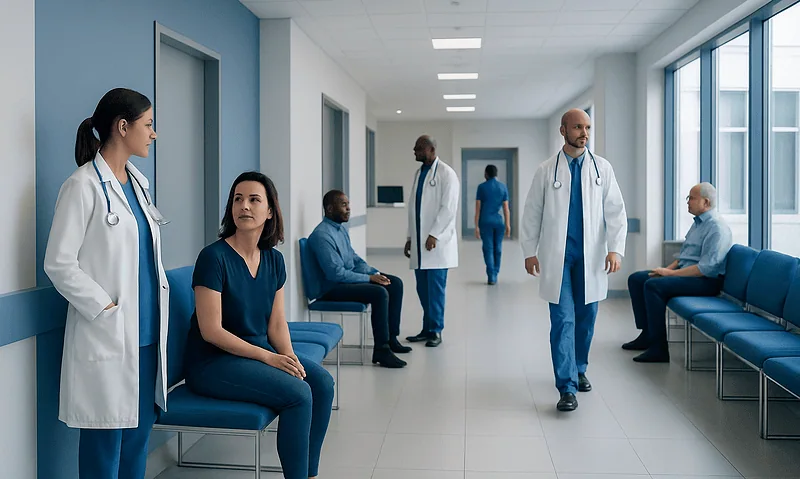 How Long Does Fluconazole Take to Work? Causes, Explanations, and Next Steps 15 Medical staff and patients in a hospital corridor at Acibadem Hospitals Group.