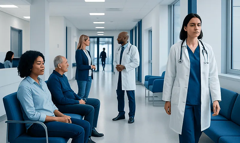 Is Arizona Green Tea Healthy to Drink? Here Is What the Evidence Says 16 Healthcare professionals and patients in a modern hospital corridor.