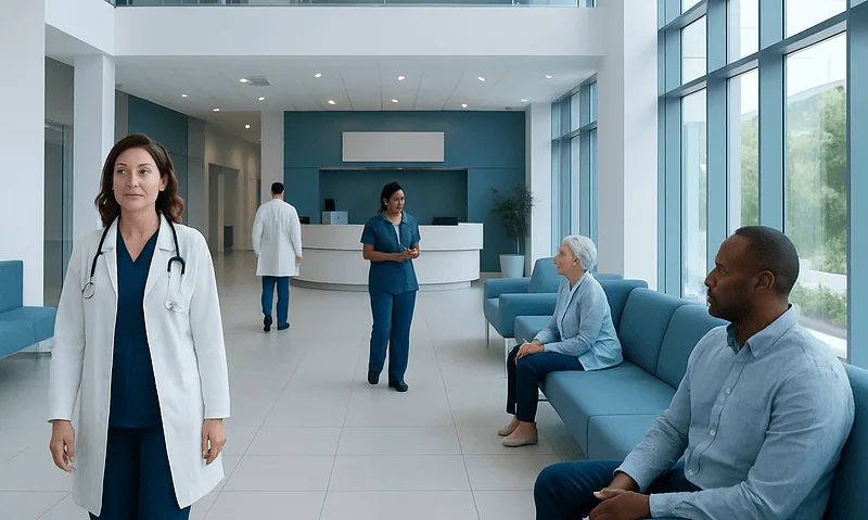 Is Aspirin an Nsaid? A Doctor-Reviewed Answer 5 Modern hospital lobby with medical staff and patients in a bright, spacious setting.