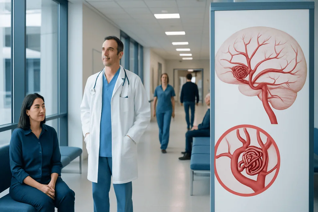 Brain Vessel Coiling in Turkey: Cost Factors, Hospital Stay, and Follow-Up 1 Medical consultation for brain vessel coiling at Acibadem Hospital in Turkey.