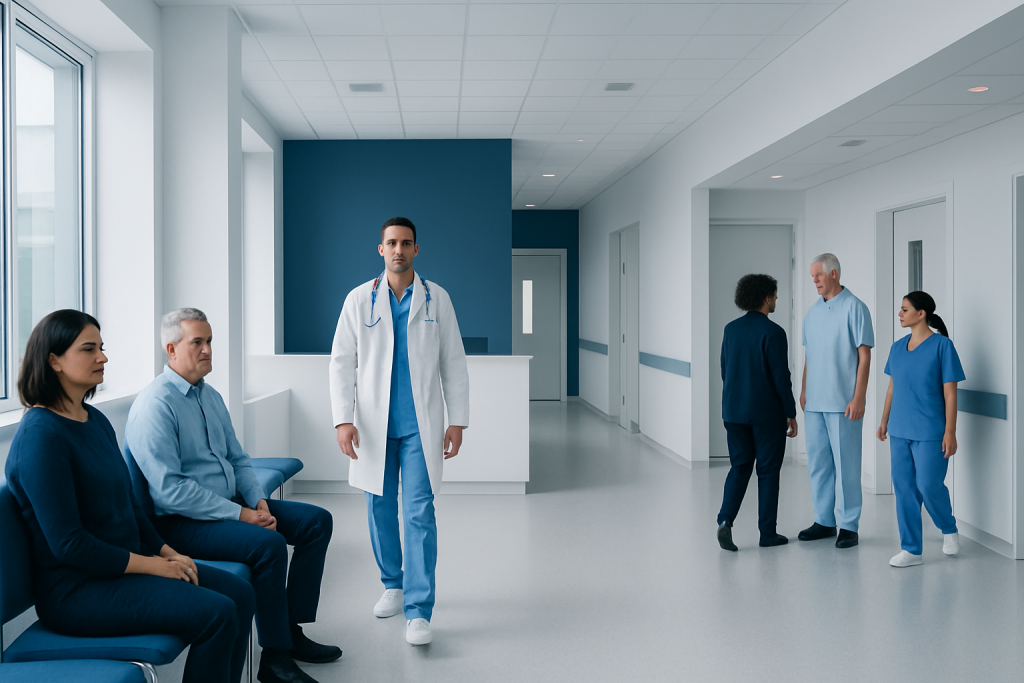 Rms Disease: Early Signs, Risk Factors, and How It Is Treated 1 Medical team in hospital corridor with patients and staff.