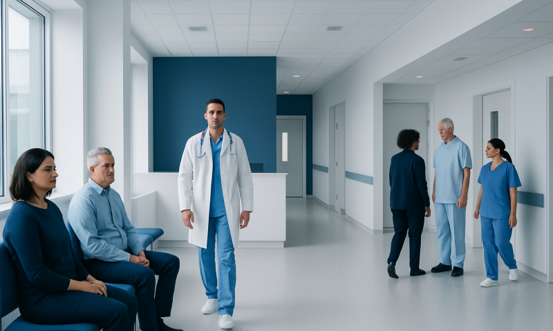 Rms Disease: Early Signs, Risk Factors, and How It Is Treated 5 Medical team in hospital corridor with patients and staff.