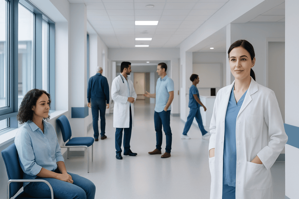 How Long Do Shrooms Last? A Doctor-Reviewed Answer 1 Healthcare professionals and patients in a modern hospital corridor.