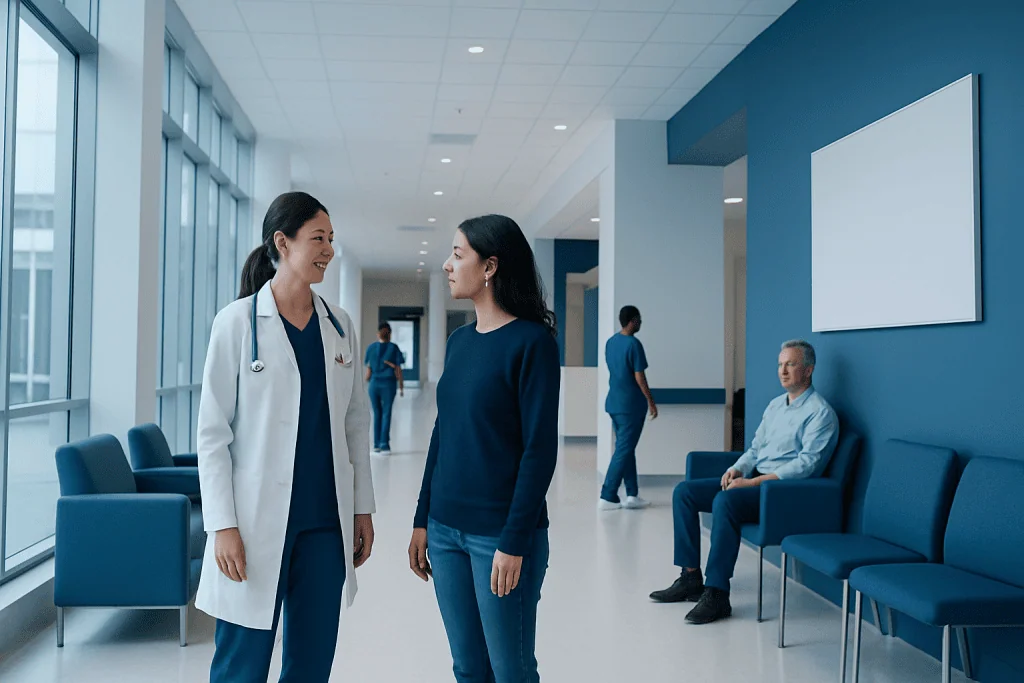 How Long Are Hard Boiled Eggs Good for? Here Is What the Evidence Says 1 Healthcare professionals and patient in hospital corridor at Acibadem Hospitals Group.