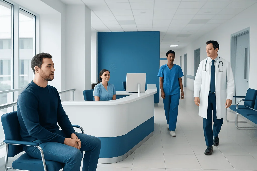 48 Hour Fast: A Complete Medical Overview 1 Medical consultation in a modern hospital with doctors and patients.