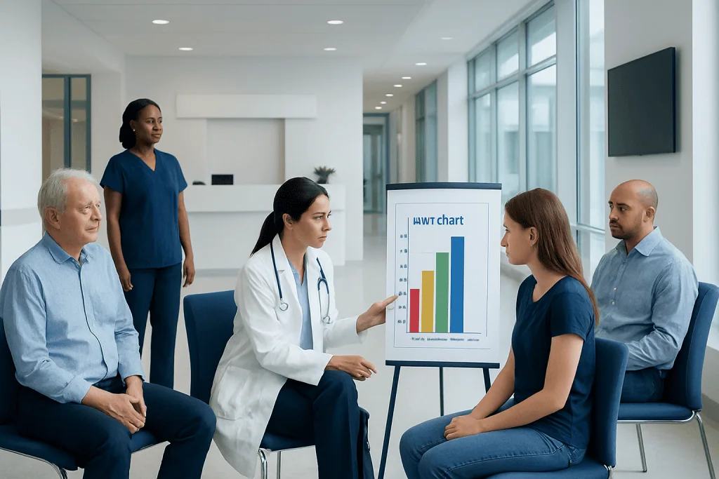 BMI Chart: An Evidence-Based Guide for Patients 1 Medical consultation discussing BMI chart with healthcare professionals and patient.