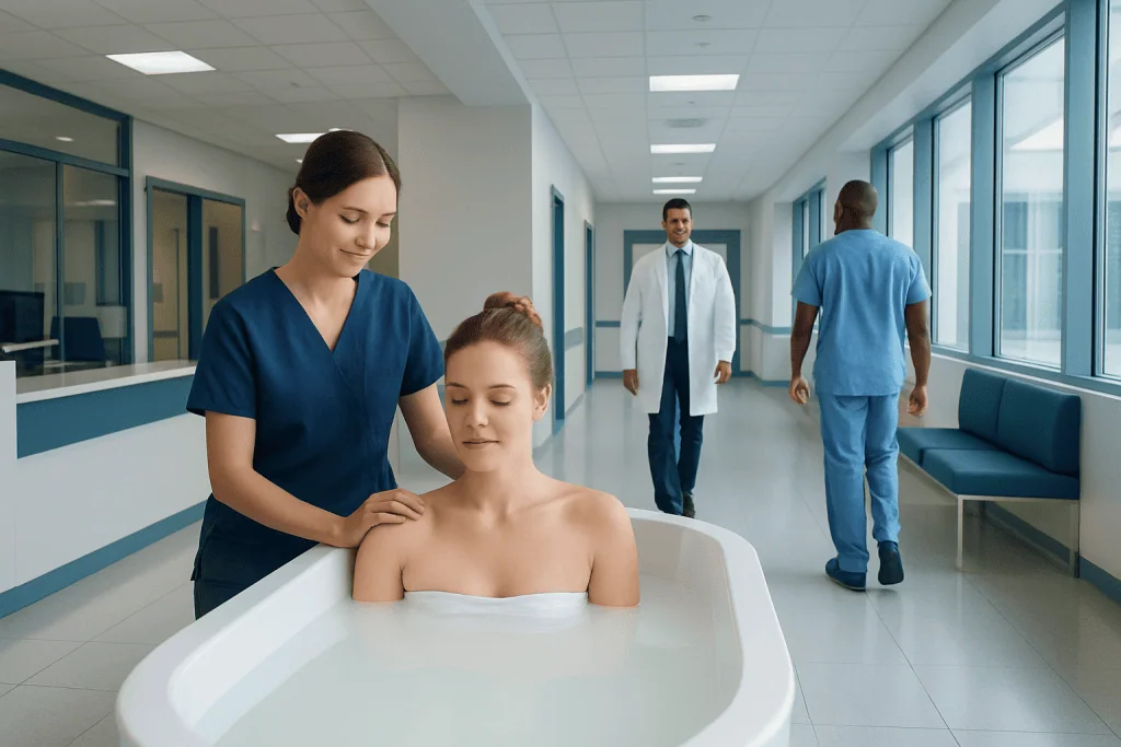 Milk Bath: What Patients Need to Know 1 Patient enjoying a milk bath therapy at Acibadem Hospital.