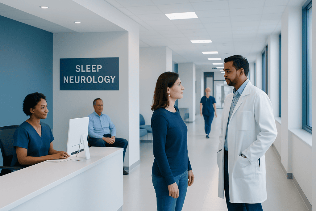 Choosing a Sleep Neurology Center: Questions Patients Should Ask 1 Patients consulting a sleep neurology specialist at Acibadem Hospitals Group.