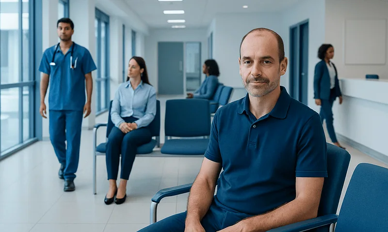 Widows Peak: What Patients Need to Know 8 Medical staff and patients in a modern hospital waiting area.