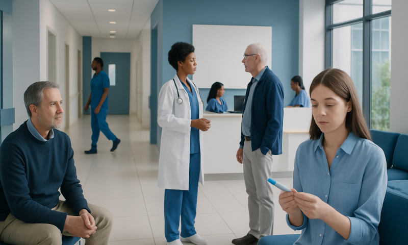 Evaporation Line on Pregnancy Test: A Complete Clinical Guide for Patients 13 Medical consultation at Acibadem Hospital with diverse healthcare professionals.