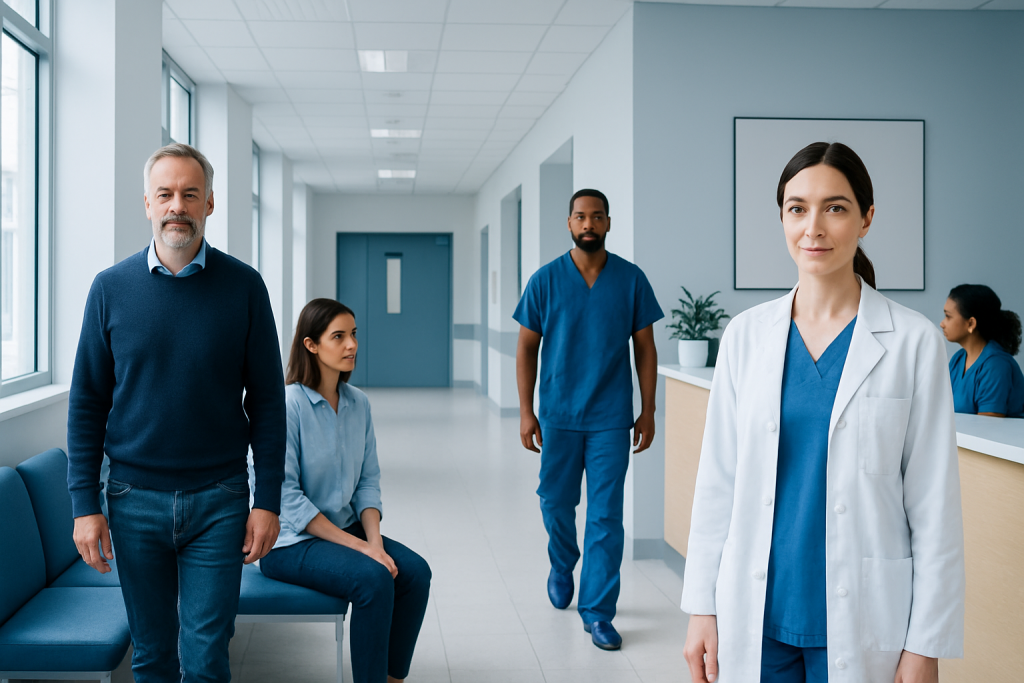 Goji Berry Advantages: What Patients Need to Know 1 Medical team in hospital corridor with doctor and patients.