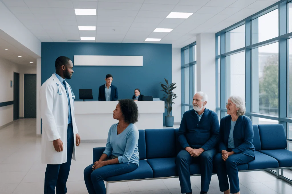 Yohimbe Benefits: What Patients Need to Know 1 Doctor consulting with elderly patients in hospital waiting area.