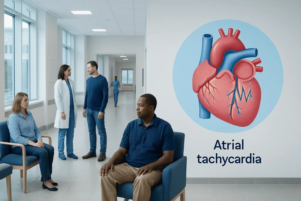 Atrial Tachycardia: What Patients Need to Know 1 Patient consultation about atrial tachycardia at Acibadem Hospital.