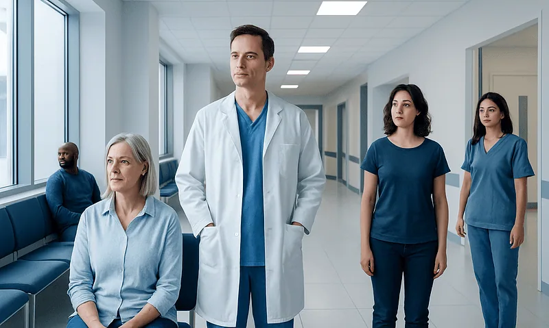 List Autoimmune Conditions: A Complete Medical Overview 8 Medical team waiting in hospital corridor at Acibadem Hospitals Group.