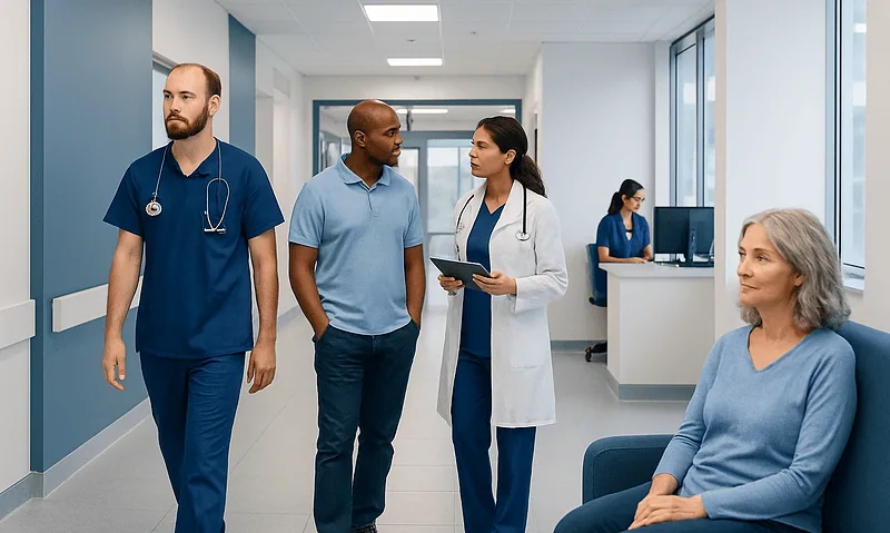 Blood Sugar Levels: Normal Ranges, High and Low Results Explained 7 Medical team discussing patient care in hospital corridor.