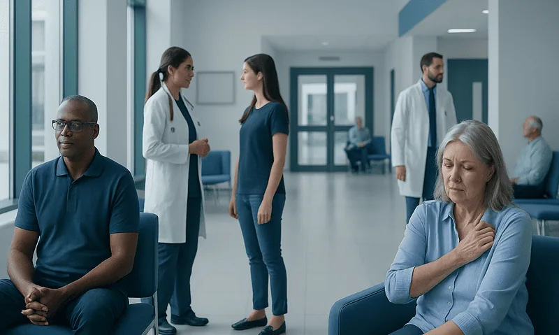 Diclofenac Side Effects: A Doctor-Reviewed Guide to Uses and Safety 8 Patients waiting in a hospital corridor with medical staff consulting.