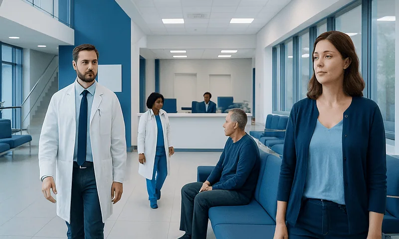 Divalproex Sodium: What Patients Need to Know 4 Patients and doctors in a modern hospital waiting area.