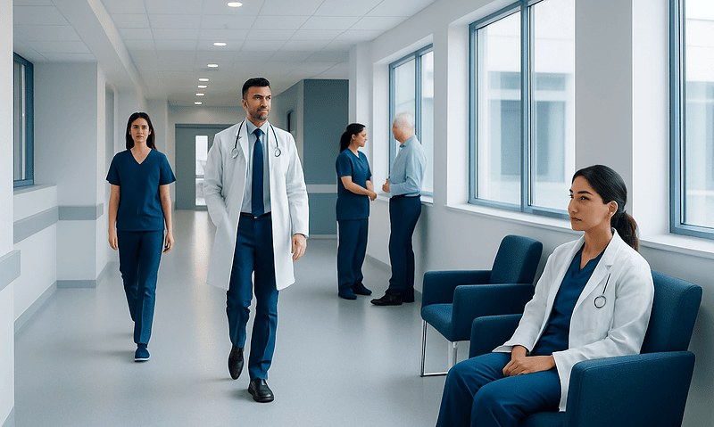 Electrolytes: A Complete Medical Overview 14 Medical team in hospital corridor with doctors and nurses.