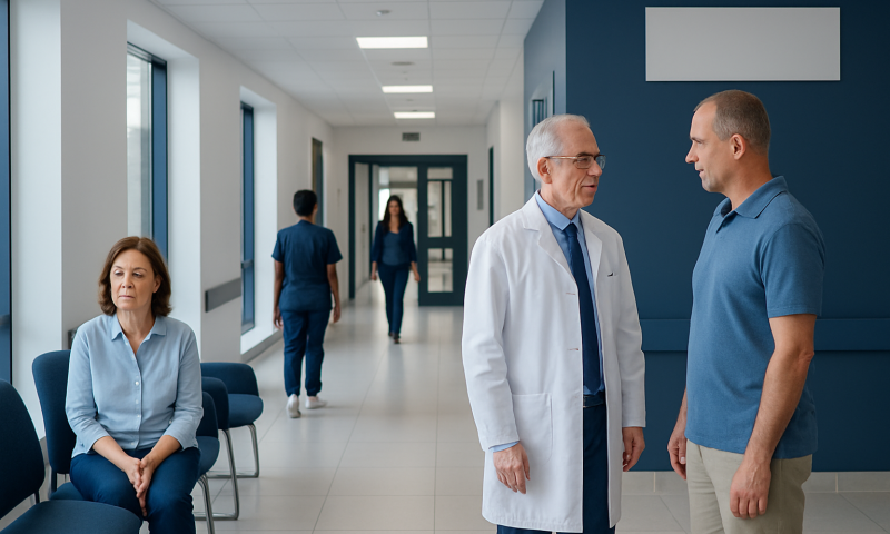 Emphysematous — Explained by Medical Evidence, Not Myths 5 Medical professionals and patient in hospital corridor at Acibadem Hospitals Group.