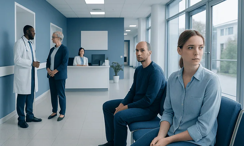 Enmeshment: What Patients Need to Know 9 Patients waiting in a hospital corridor at Acibadem Hospitals Group.