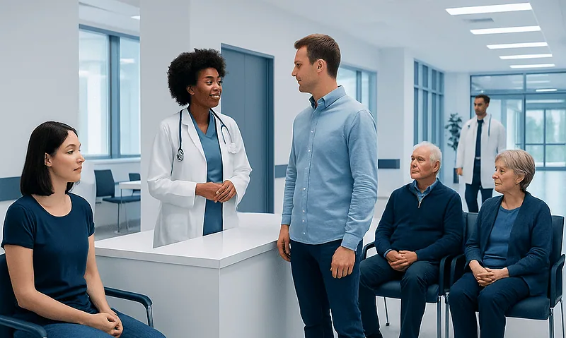 Foods High in Zinc: What the Clinical Research Actually Says 9 Doctor consulting with patients in a hospital waiting area.