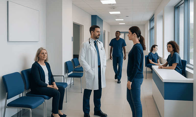 Iron Blood Test: What Low and High Levels Mean — and What to Do Next 16 Medical professionals and patients in a hospital corridor.