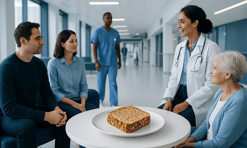 Bread Substitute: A Complete Medical Overview 4 Healthcare professionals and patient in hospital discussing bread substitute options.
