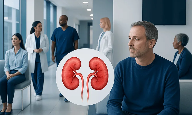 Patient with kidney inflammation consultation at Acibadem Hospital.