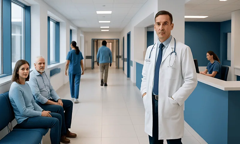 Loperamide 2mg: A Complete Medical Overview 6 Medical professionals and patients in a modern hospital corridor.