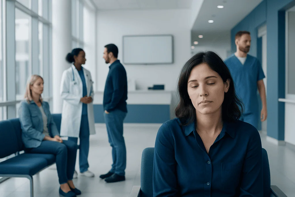 Sleep Attacks During the Day: Could It Be Narcolepsy? 1 Patient experiencing sleep attack in hospital waiting area.