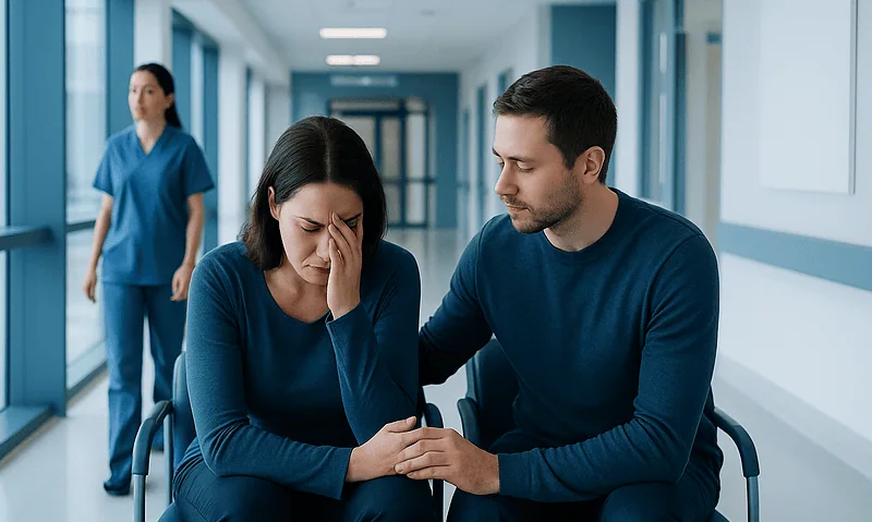 Obsessive Relationship Disorder: Diagnosis, Outlook, and Modern Treatment Approaches 9 Patient distressed during consultation at Acibadem Hospital.