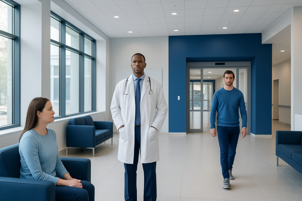 Are Chia Seeds Good for You? Here Is What the Evidence Says 1 Doctor and patients in a modern hospital waiting area.