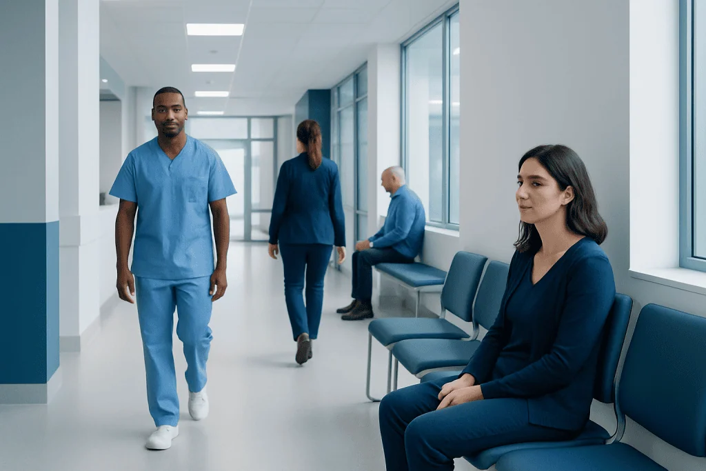 What Is the Best Laxative to Clean You Out? Here Is What the Evidence Says 1 Healthcare professionals and patients in a modern hospital corridor.