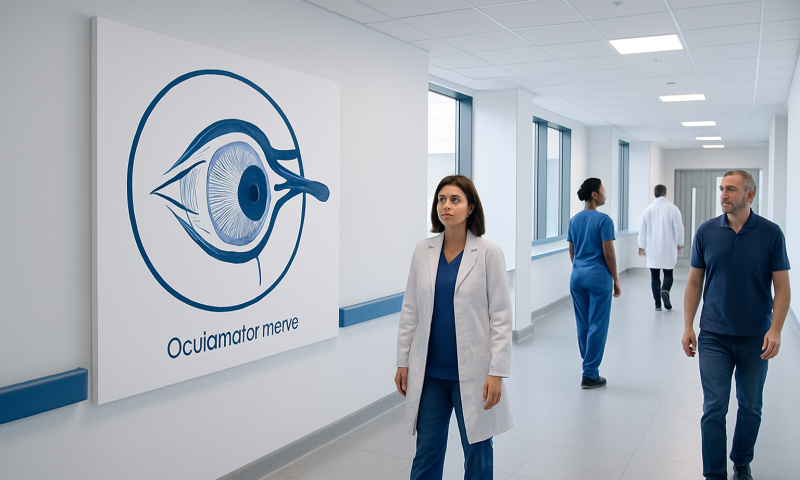 Oculomotor nerve illustration at Acibadem Hospitals Group.