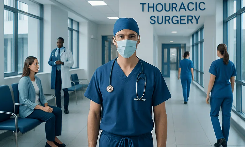 Medical team in thoracic surgery department at Acibadem Hospitals Group.