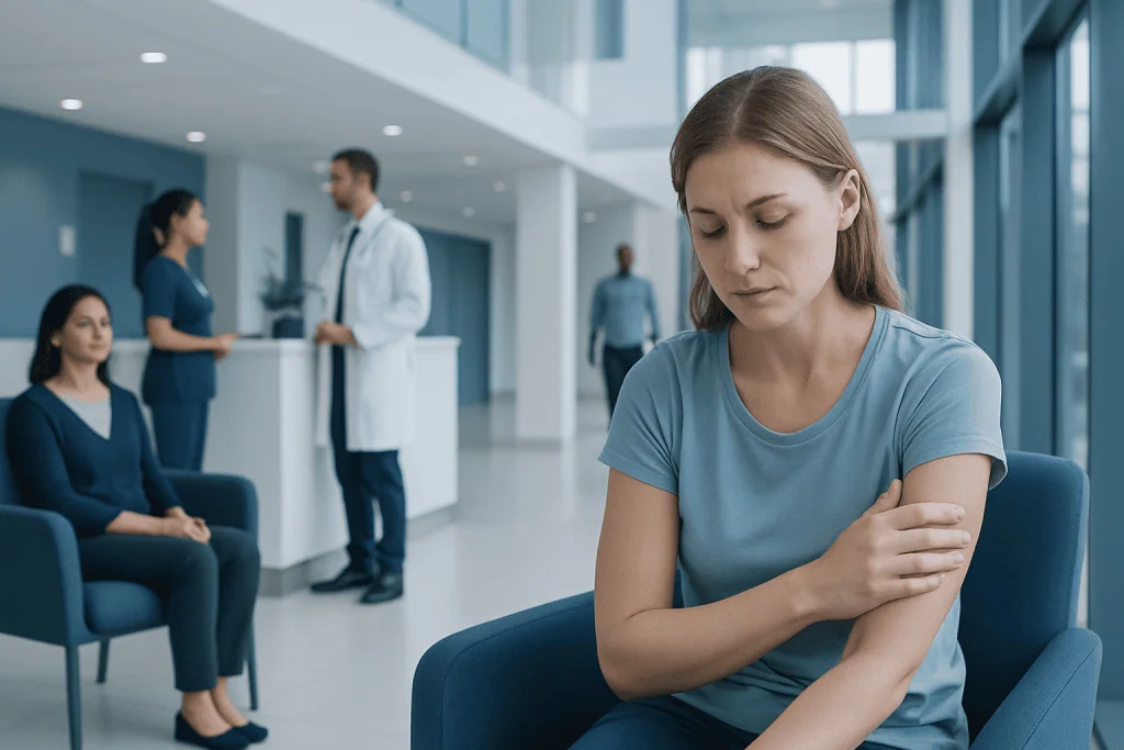 Tt Injection Side Effects: A Doctor-Reviewed Guide to Uses and Safety 1 Young woman receiving a vaccination in a modern hospital waiting area.