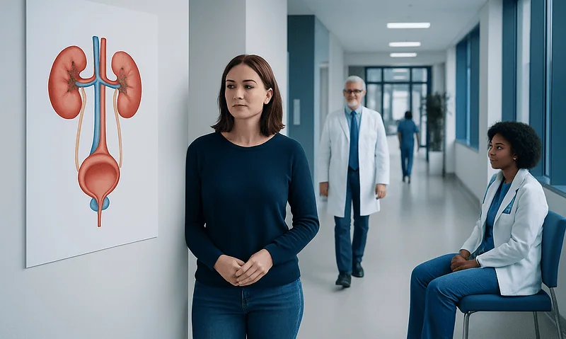 Medical consultation on urinary system at Acibadem Hospital.