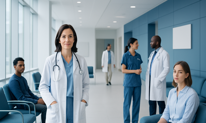 What Vitamin Comes From the Sun? Here Is What the Evidence Says 6 Medical team in a hospital corridor with patients and staff.