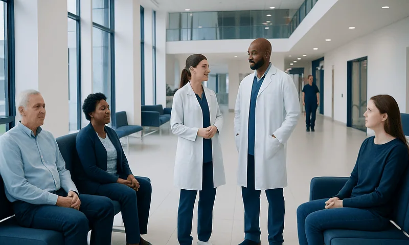What Fruit Has the Most Vitamin C? Causes, Explanations, and Next Steps 10 Medical team consulting with patients in a modern hospital lobby.