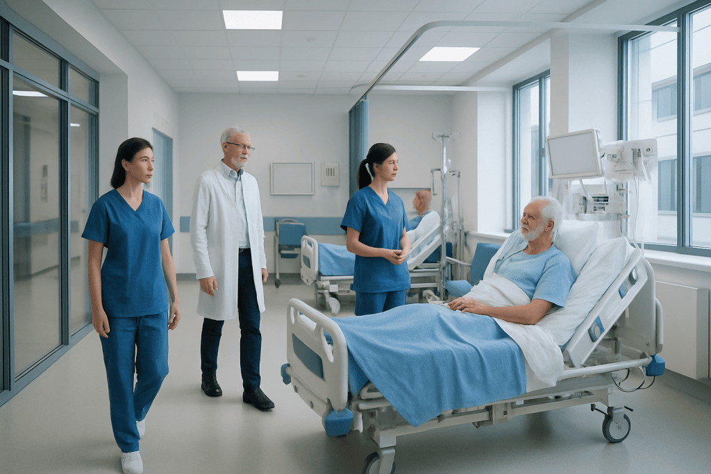 ICU After CABG: Tubes, Monitors, and the First 24 Hours 1 Post-CABG patient in ICU with medical staff monitoring recovery.