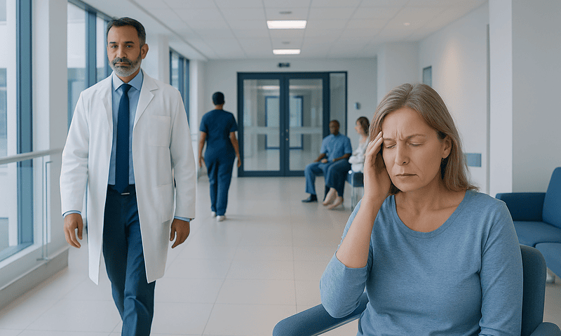 After eating dizzy: A Complete Medical Guide for Patients 4 Patient experiencing dizziness in hospital corridor with medical staff nearby.